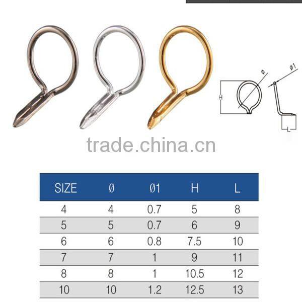 Silver Similar to fuji fishing rod roller guides