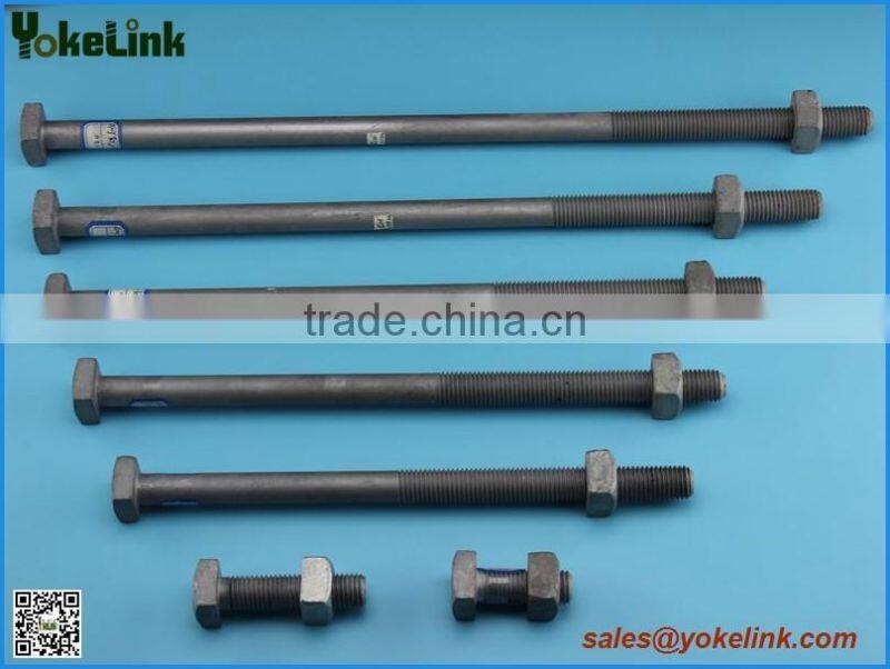 Fastener ASME B18.2.1crossarm bolt with cone point