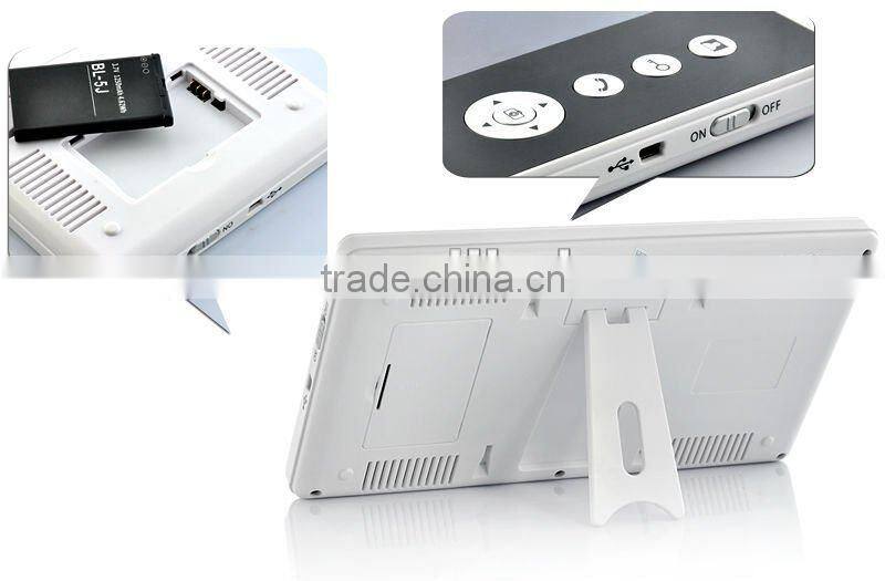 7" Large Screen Video Door Phone Wireless Intercom