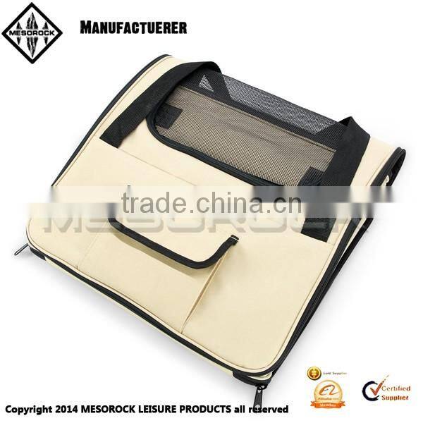 Portable Breathable Pet Booster Seat with Storage Pocket Car Pet Carrier