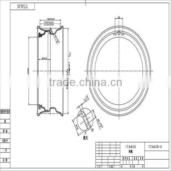 22.5 inch demountable Jiashan Jiujiu wheels rim