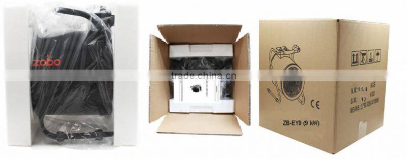 Best selling heater, three phase electric fan heater 9 kW with thermostat control panel