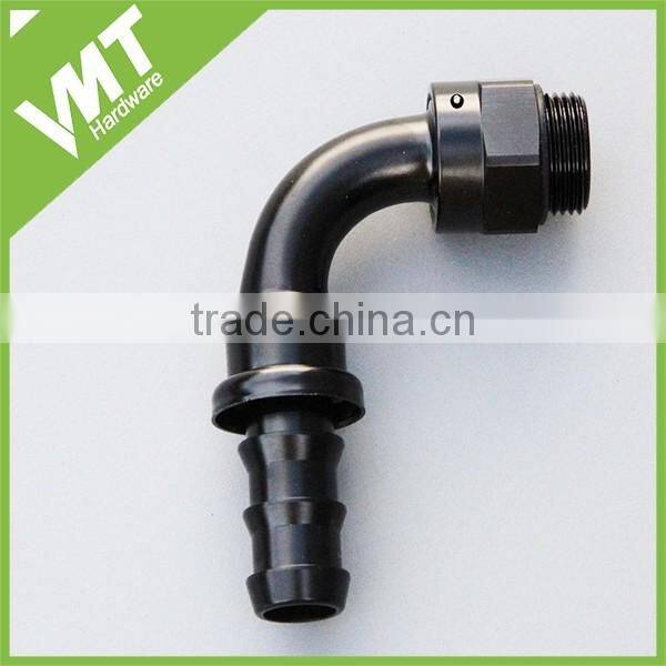 High precision anti-leak hose ends AN10 90 Degree barbed hose fitting