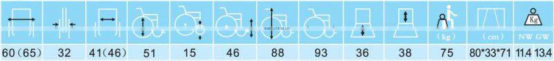 High quality manual travel folding aluminum lightweight wheelchair