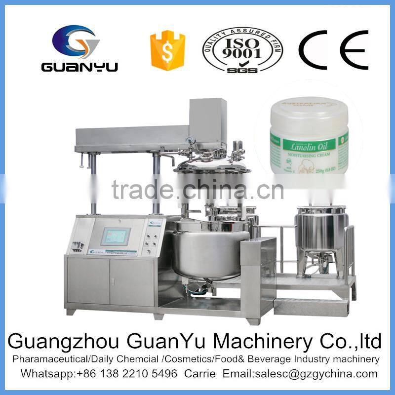 stainless steel jacket steam heating mixer for ointment mixing and emulsifying