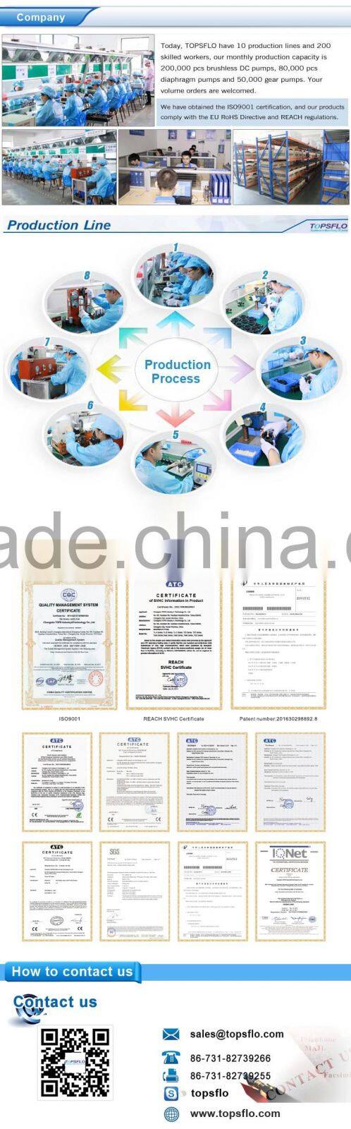 high temperature 100 Celsius FDA pumps in juice machine,drinking maker,pumps in water planting