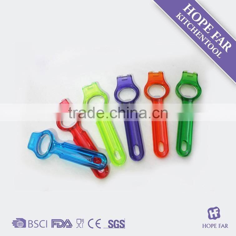 M971 transparent color plastic handle bottle opener