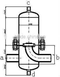 Professional manufacture mirror polish sanitary stainless steel air filter housing