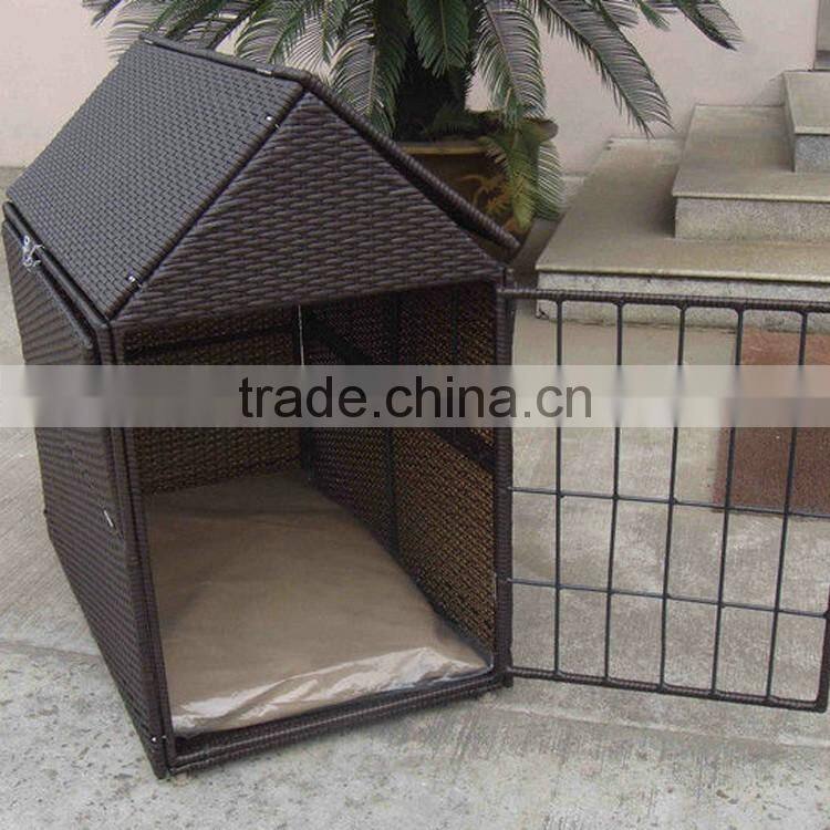 Best wicker & metal craft outdoor cat or dog using waterproof pet house