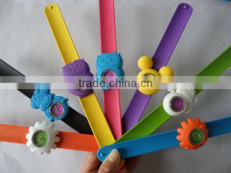 Promotional Kids' Silicone Quartz Slap Watch