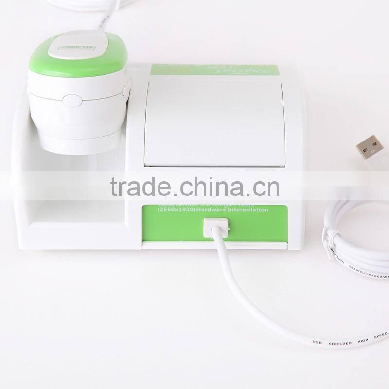 Hot sale new 5.0 MP high resolution CCD USB skin and hair scope analysis/analyzer