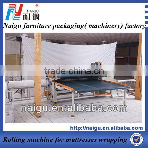 high effeciency mattress plastic wrap packaging machine
