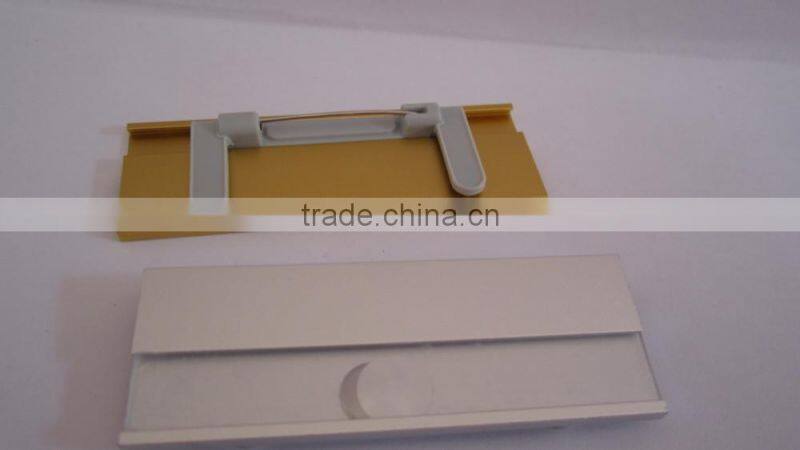 Blank name tag with safety pin