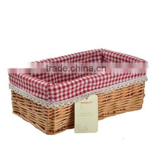 small willow wicker storage basket for decorations