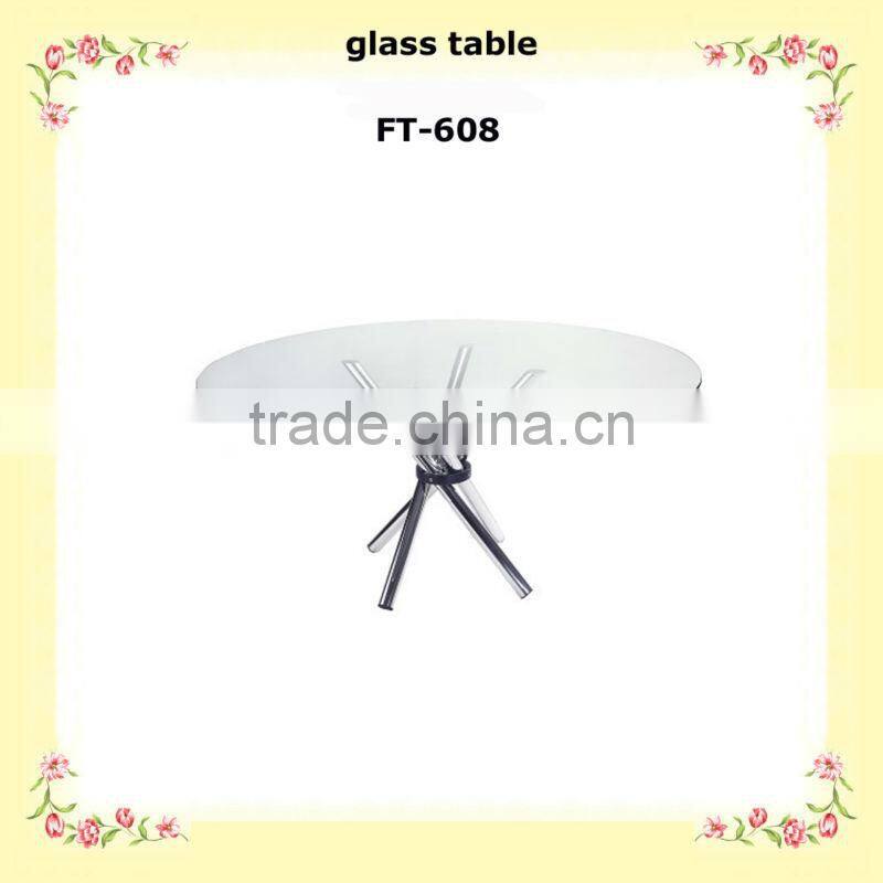 Factory price tempered glass folding for dining tables