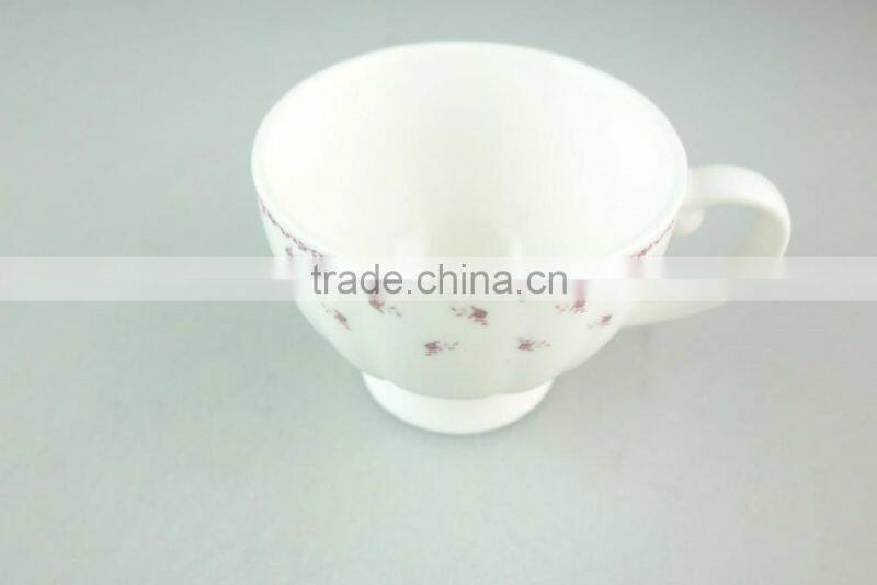 cheap porcelain tea cup with handle good tabelware