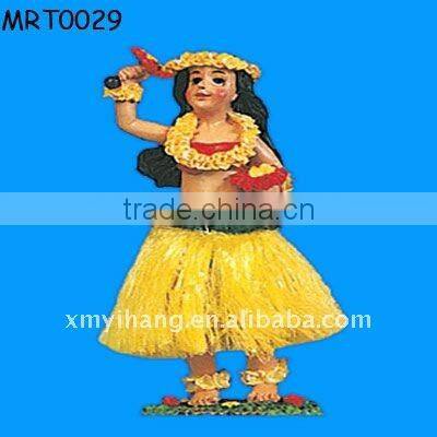 polyresin hawaii hula girl with Ukuleles