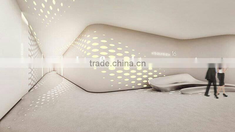 Design acrylic solid surfaces decorating wall