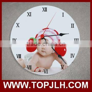2017 Hot Sell Christmas gift custom photo printed wall clocks sublimation blank wall clocks for sublimation