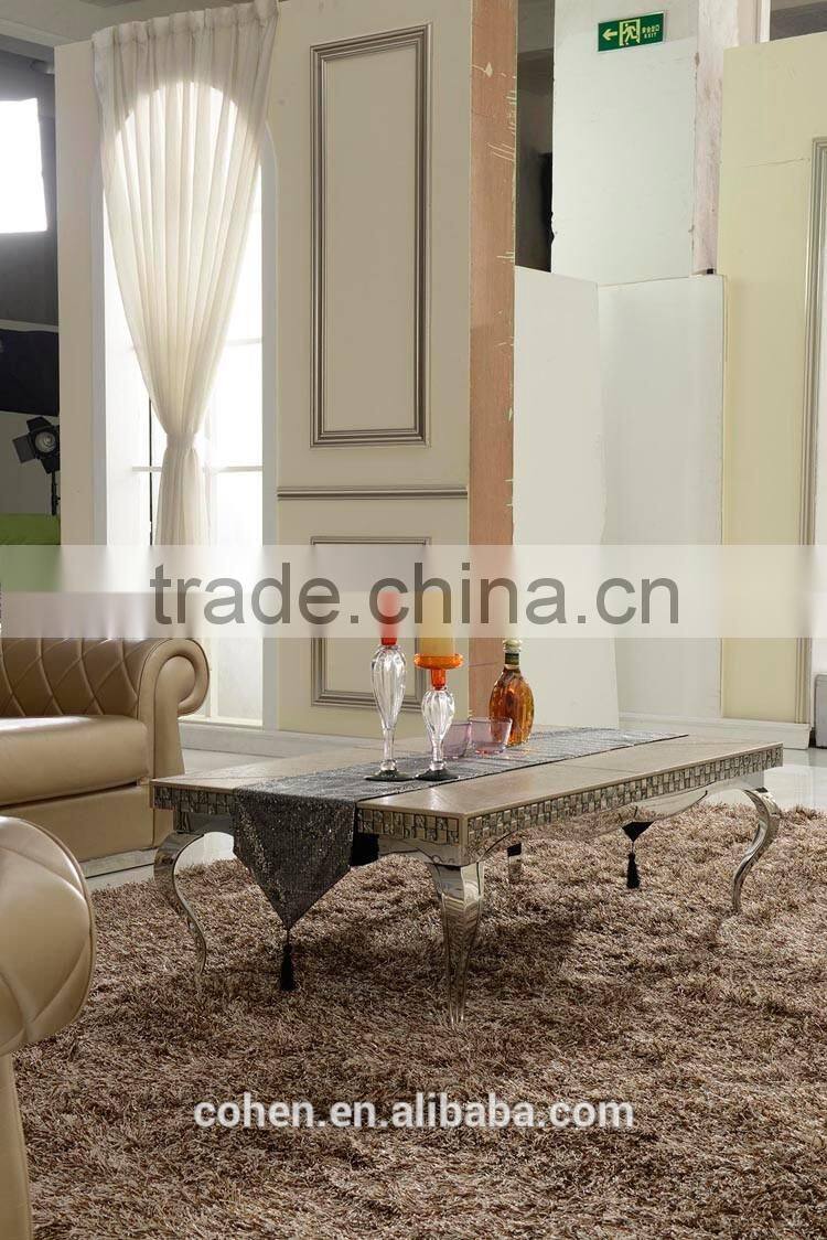 2016 Latest luxury mosaic decoration lcd tv stand modern/used tv stand/modern tv stand cabinet for stainless steel furniture