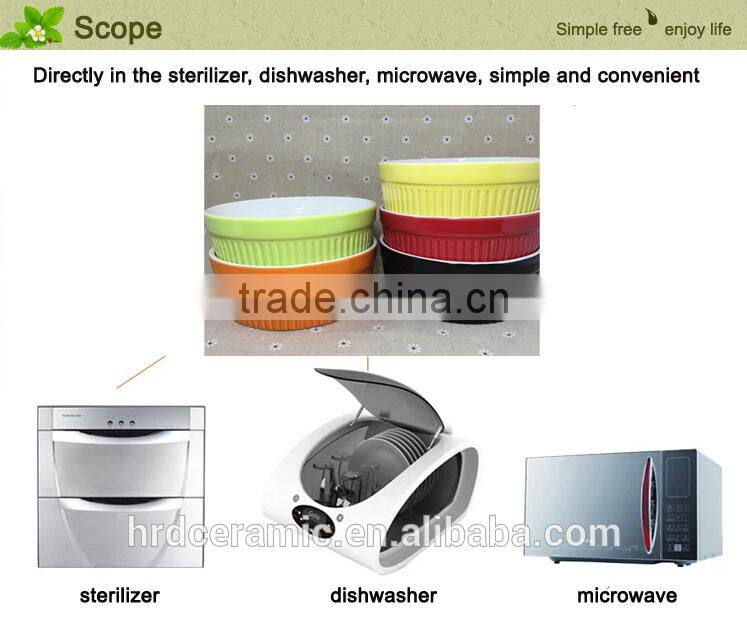 Stocked colorful round shape sala bowl,ceramic soup bowl for microwave oven