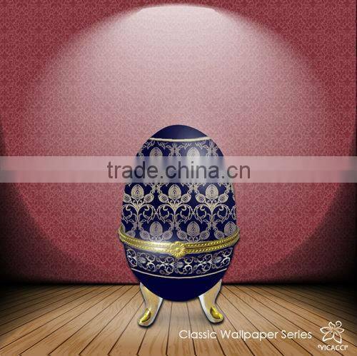 High Quality Porcelain Egg-shaped Jewllery box for sales