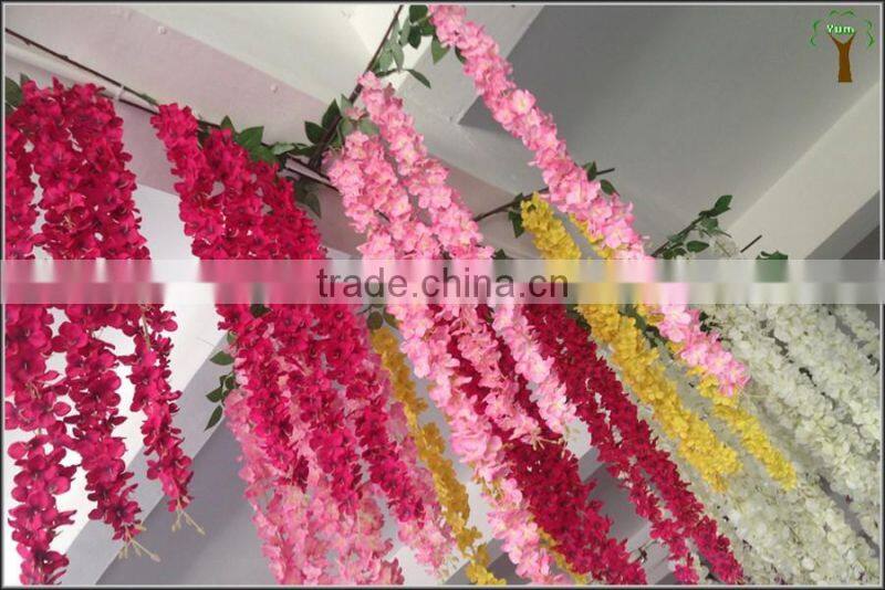White artificial wisteria flower