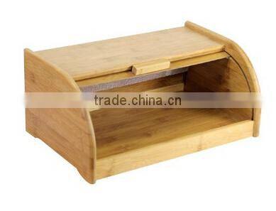 bamboo wood bread box,kitchen bread box, bread box