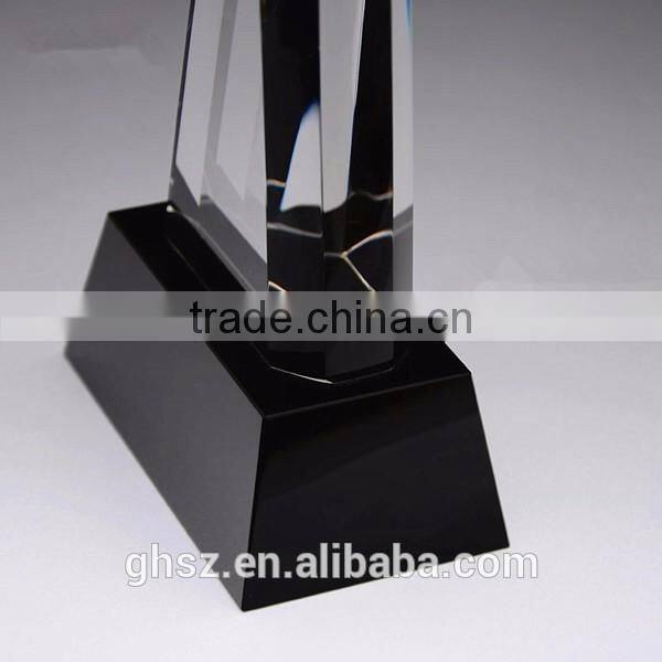 Custom craft gifts blank k9 heart crystal awards