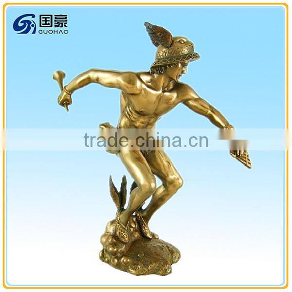 Custom trade assurance resin american eagle flag sculpture award trophy