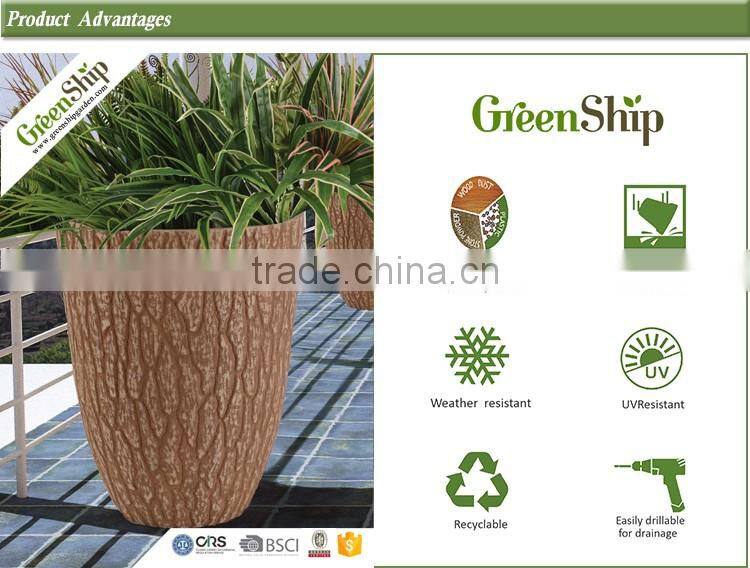 GreenShip New Finished Design Garden Planter /Durable/20 years lifetime/Recyclable