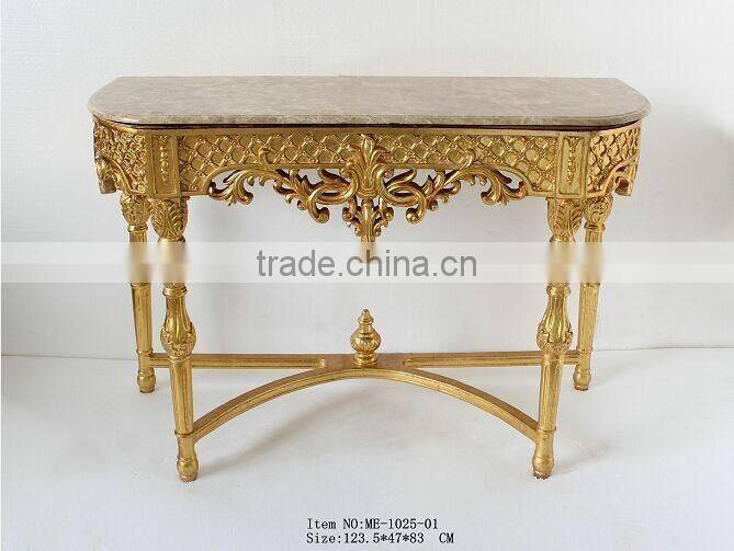 Mirror Bedside Console Table With Marble Top Luxury