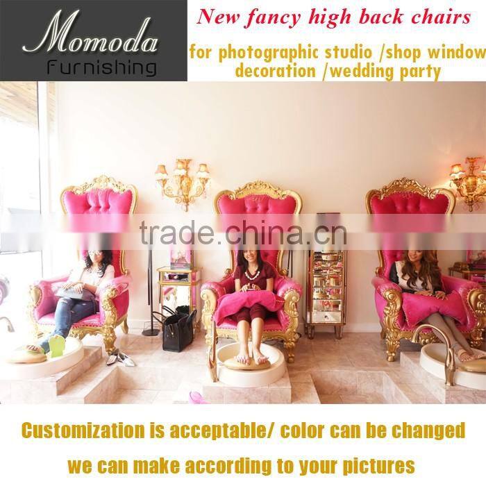 YM02 Royal dubai high back cheap king throne chair