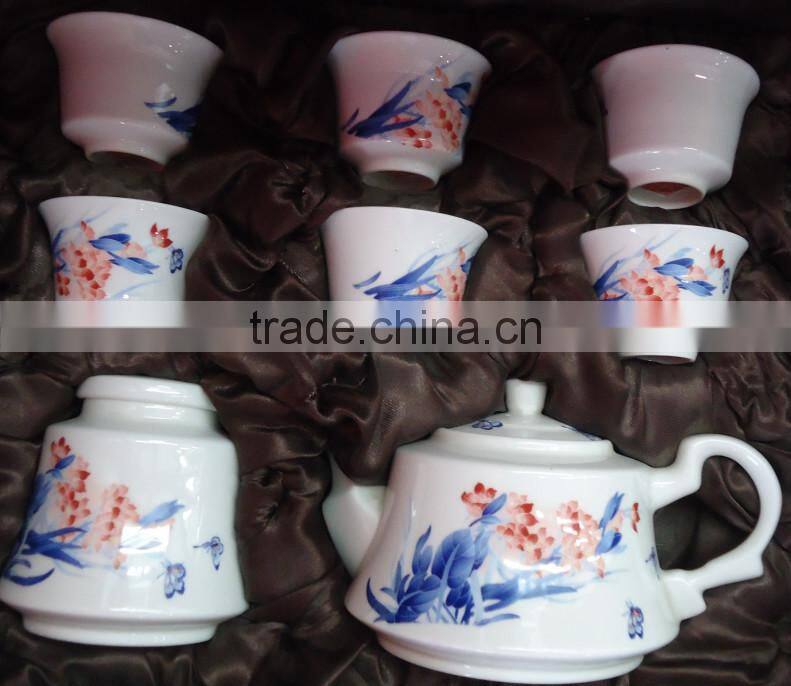 Chinese design hand painted ceramic urkish tea set bone china for your delicate life