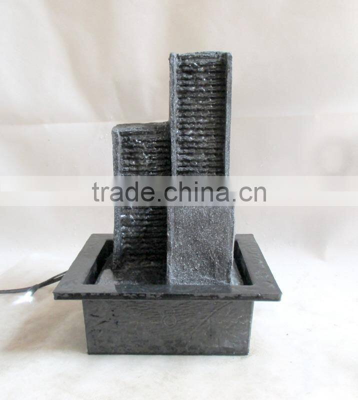 indoor table fountain with stone design