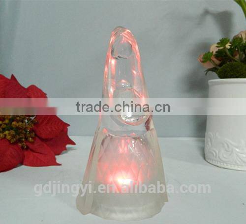 acrylic led transparent the virgin mary holding the infant