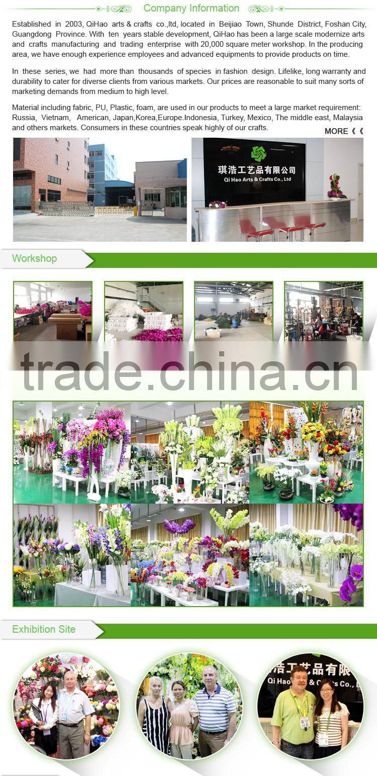Home table decorative silk artificial big flower phalaenopsis