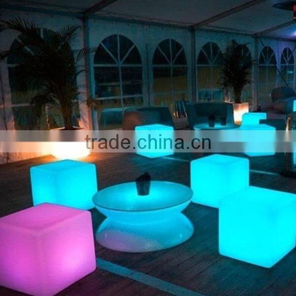 Popular illuminated led cube stool bar stools wholesale