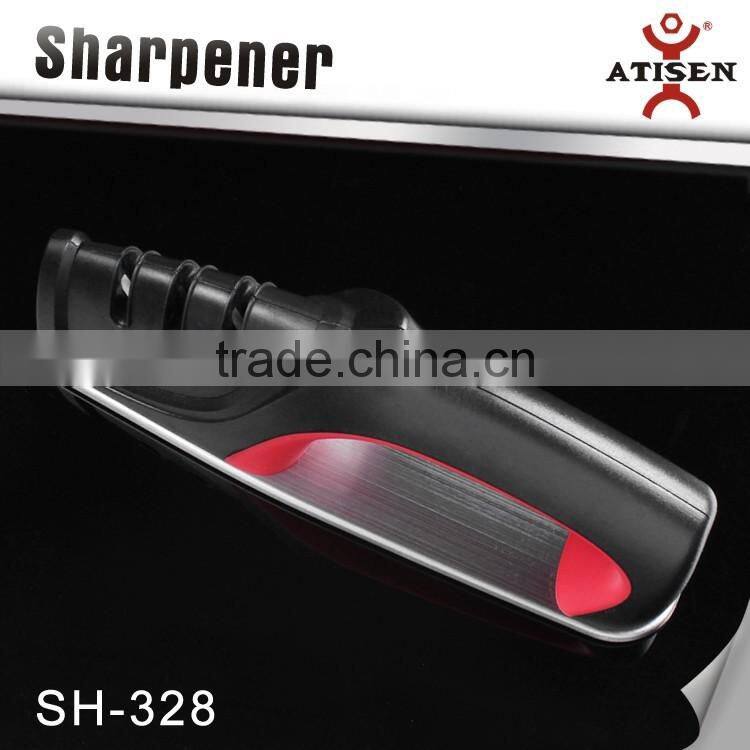 Hot 3 Stage Knife Sharpener With Holder Kitchenware