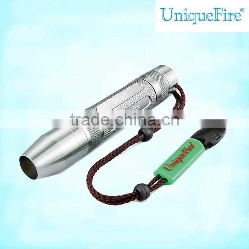 UniqueFire gem detector testing led torch yellow light flashlight