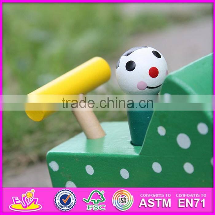 2017 New products kids animal toy wooden toy car plans W04A324