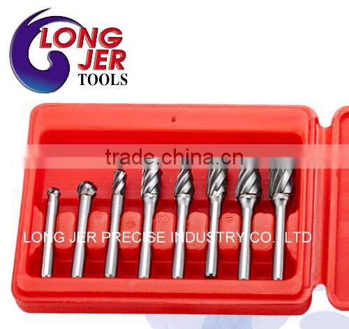 Non-ferrous cut tungsten Carbide Rotary Burr Aircraft Tool Set