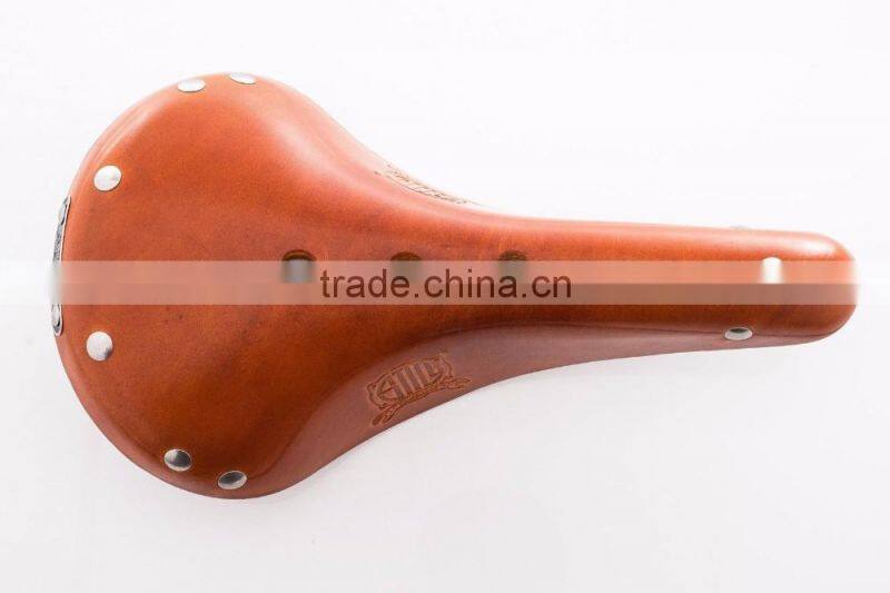 Still Promenade Saddle Vintage Classic Hand Made Leather Bicycle Saddle -Honey
