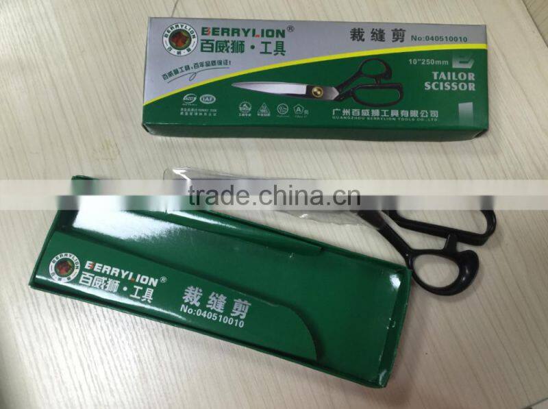 Berrylion 10" Best Quality Sewing Scissors Stainless Steel Polyester Sewing Scissors