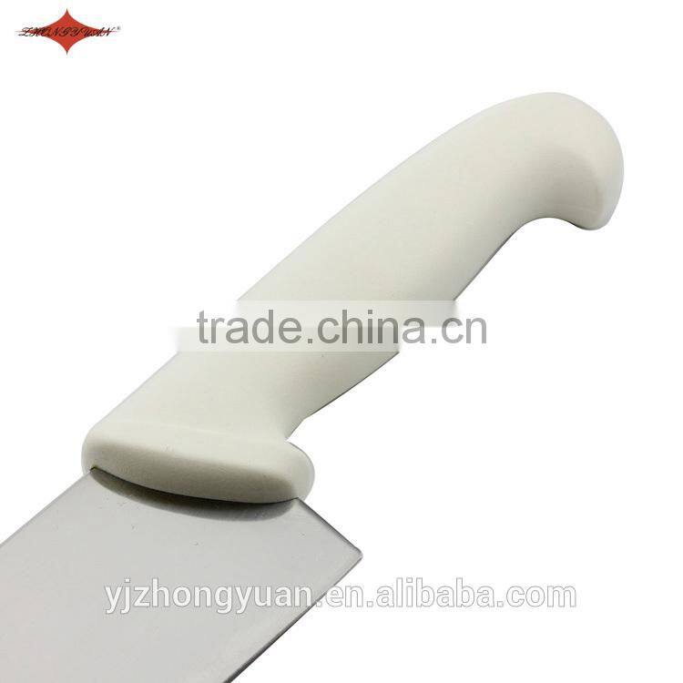 ZY-B1127A 10 inch food grade chef knife kitchen knife with comfortable white PP handle