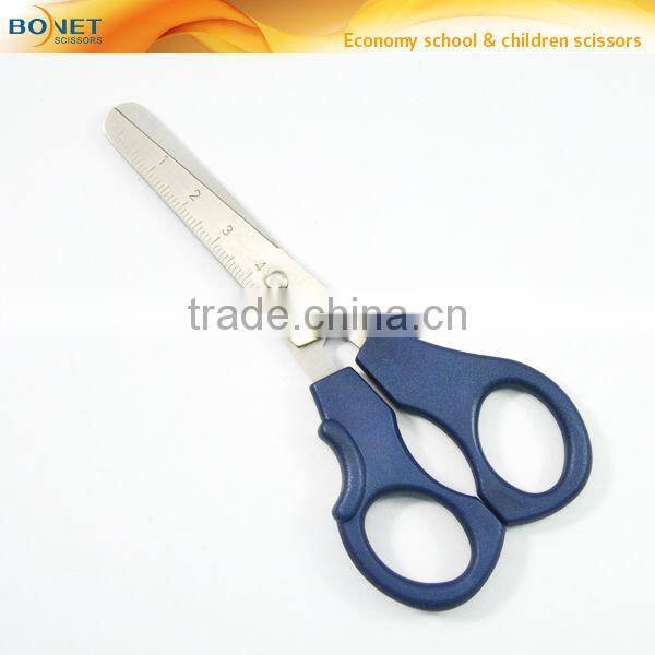 SSC0029 5" New Popular blunt tip scale measure student ruler scissors