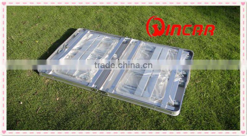 Outdoor aluminum Portable Folding Outdoor Camp Suitcase Picnic Table with 4 Seats