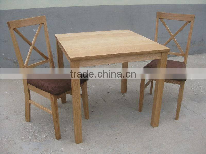 2015 Qing dao morden solid wood chair for living room restaurant chair and table