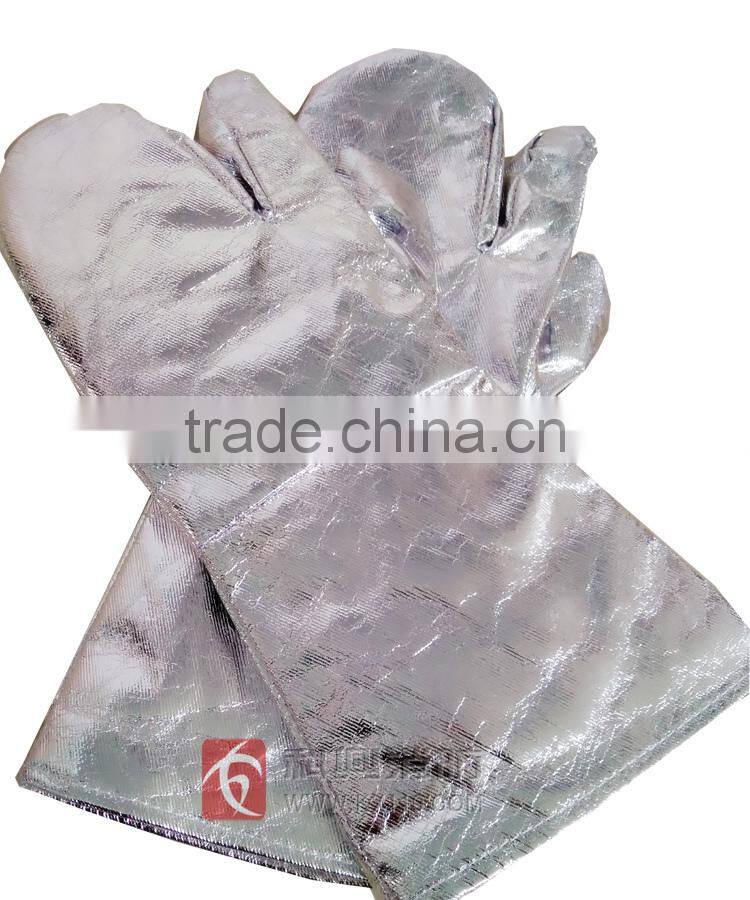 Direct Manufacturer 100% Aluminized Fabrics heat resistant gloves