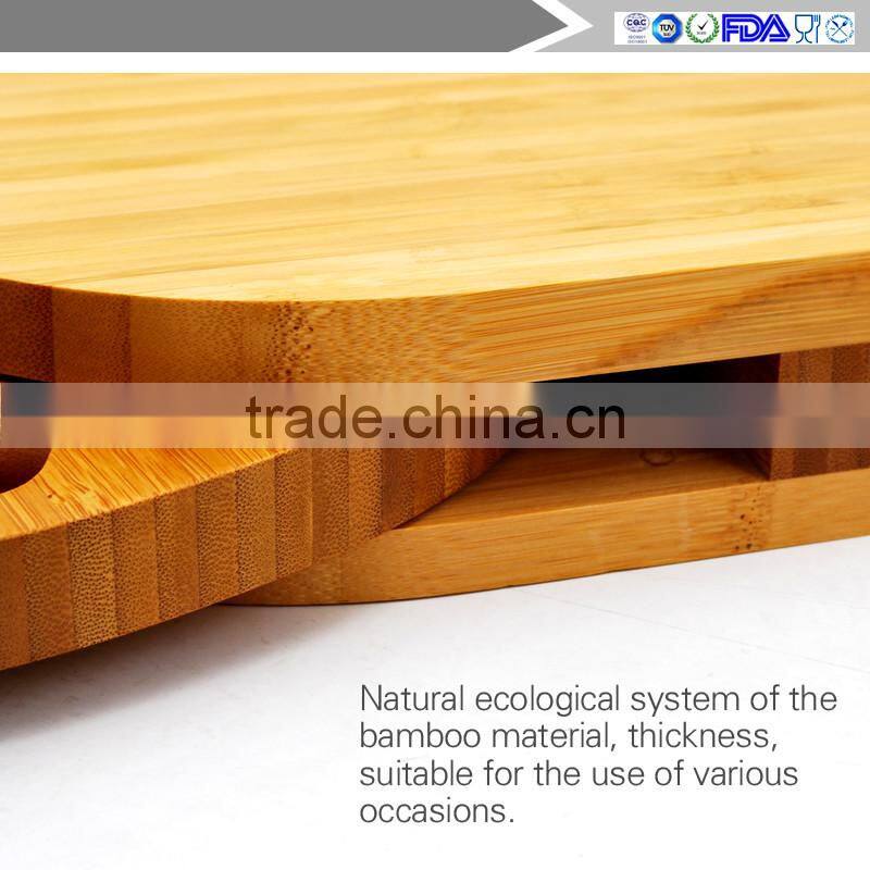 Manufacturers selling 100% of the natural bamboo cheese board and sliding out type and cutlery drawer